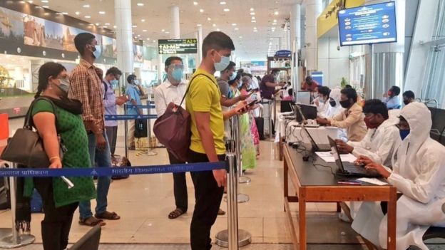 তামিলনাডুর একটি বিমানবন্দরে আজ সকালের দৃশ্য