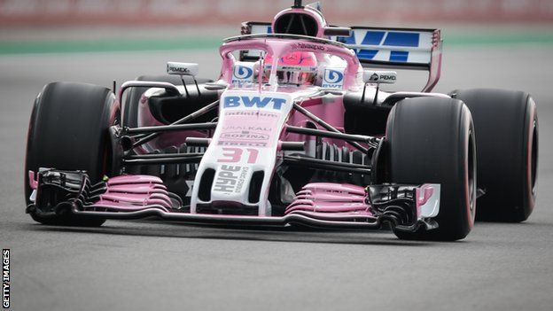 Force India car from the 2018 Championship