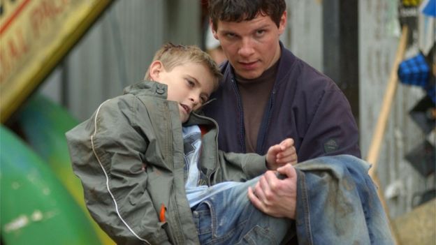 Nigel Harman as Dennis Watts and Joseph Shade as Peter Beale, 2004