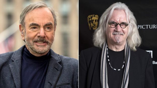 Neil Diamond and Billy Connolly