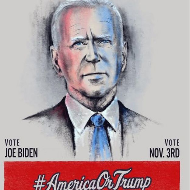 Dibujo de Joe Biden