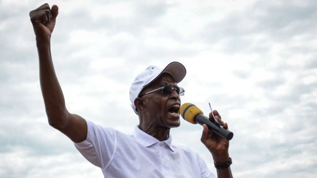 Burundi's former first vice-president Yves Sahinguvu