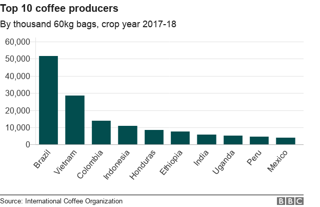 top 10 coffee producing countries