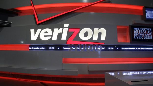 Logo de la empresa Verizon