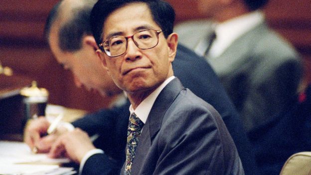 MARTIN LEE CHU-MING IN THE LEGCO MEETING 26 OCT 95. (Photo by DAVID THORPE/South China Morning Post via Getty Images)