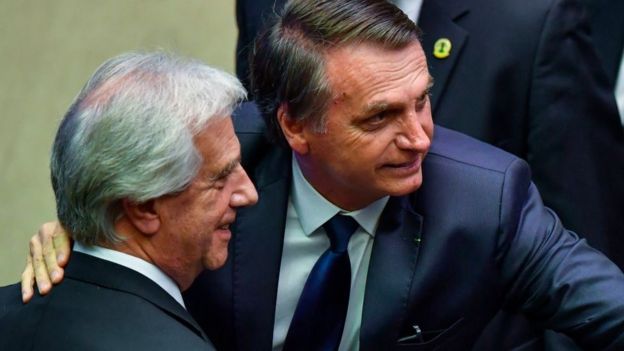 Tabaré Vázquez y Bolsonaro