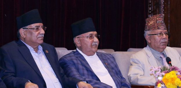 प्रचण्ड, ओली र माधव नेपाल