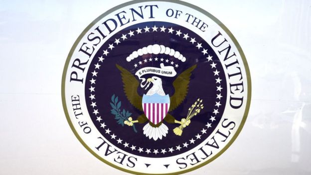 US presidential seal.