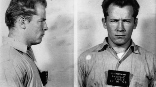 Whitey Bulger alipowasili gereza la Alcatraz mwaka 1959