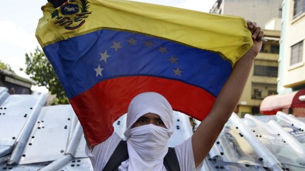Un manifestante