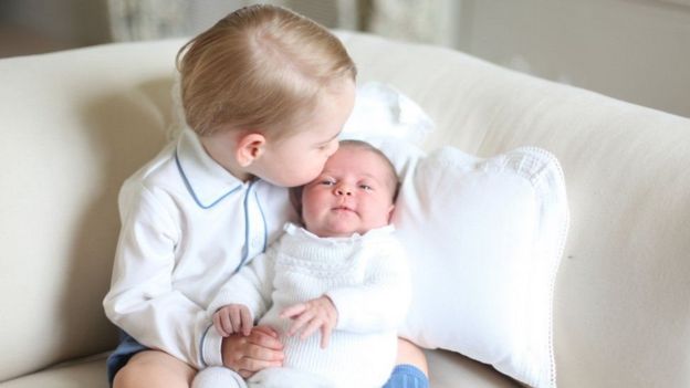 Prince George na Princes Charlotte