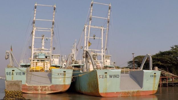 Industrial trawlers Sea View and Sea Wind in Chittagong