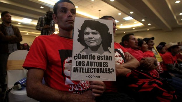 Protesta por Berta Cáceres
