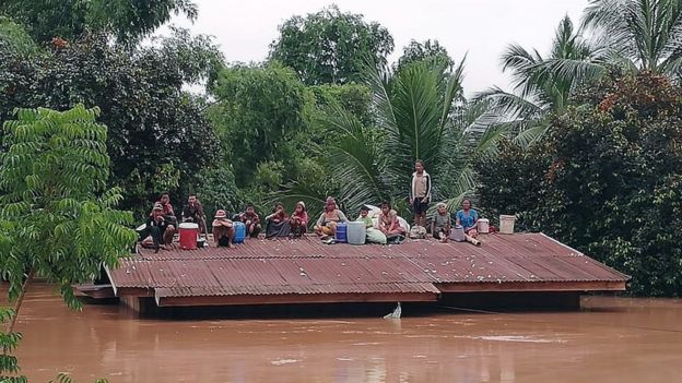 Một ngôi làng gần tỉnh Attapeu, Lào, ngày 24/7