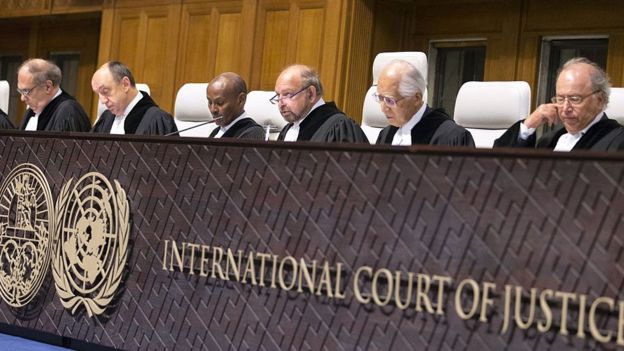 Corte Internacional de Justicia de La Haya.