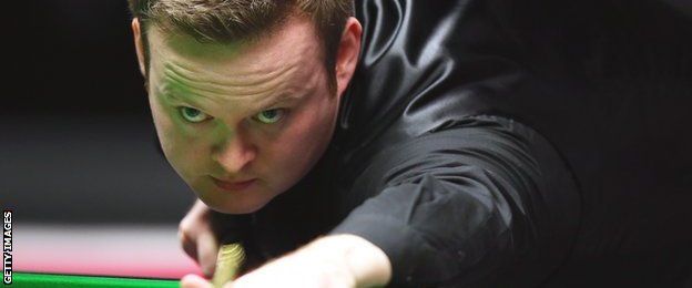 Shaun Murphy lines up a pot during this year's Masters