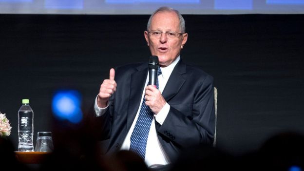 El presidente peruano Pedro Pablo Kuczynski