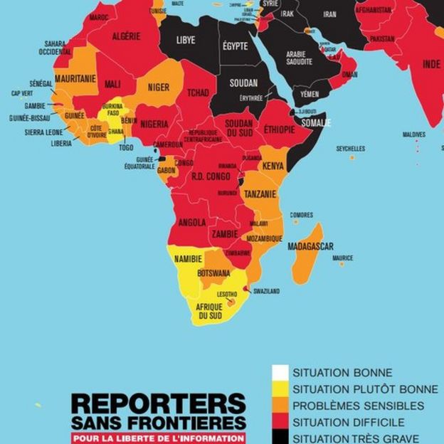 La liberté de la presse en Afrique en 2019