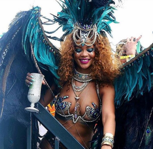 Rihanna S Crop Over Costume Goes Viral Bbc News