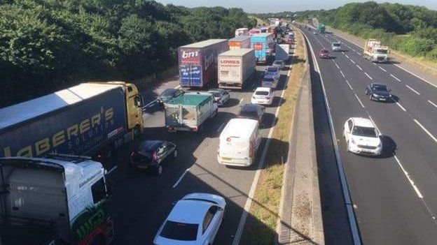 View of the M5 closure