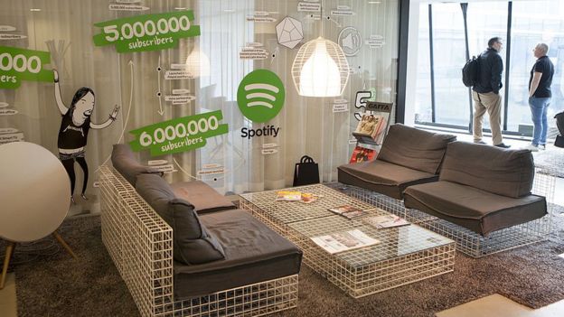 Oficina de Spotify en Estocolmo.