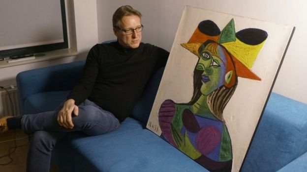 Hollandalı sanat dedektifi Arthur Brand ve Picasso'nun Amsterdam'da bulunan tablosu