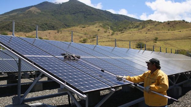 Panel solar Costa Rica.