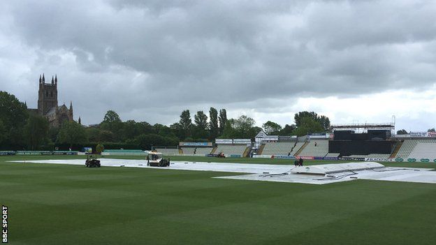 Two complete days were washed out in the Worcestershire-Lancashire game at New Road