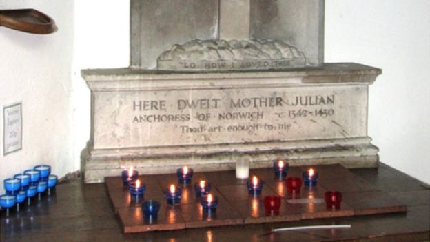 Memorial to Julian in St Julian's church