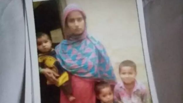 Sagheer Ansari's family in a file photo