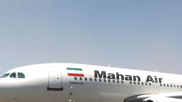 A file photo of a Mahan Air plane