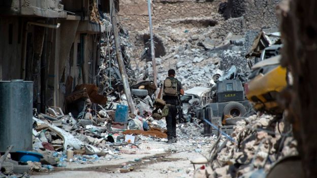 Escombros da Cidade Velha de Mossul