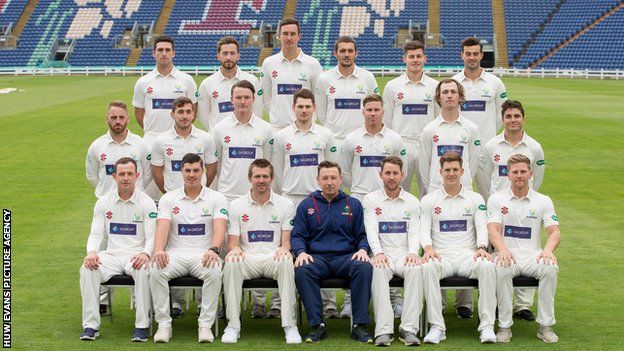 Coach Robert Croft (bottom row, centre) is in his third season in charge of Glamorgan