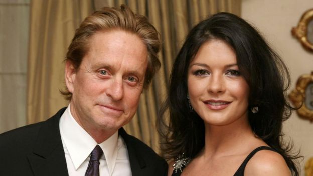 Micheal Douglas y Catherine Zeta Jones