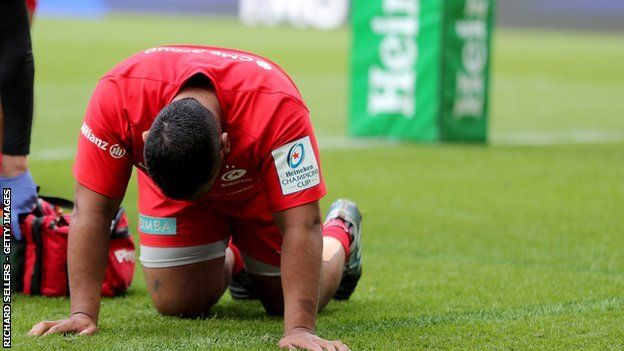 Mako Vunipola lasted just half an hour of Saturday's the Champions Cup final win over Leinster at St James' Park