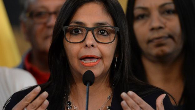 La canciller de Venezuela, Delcy Rodríguez