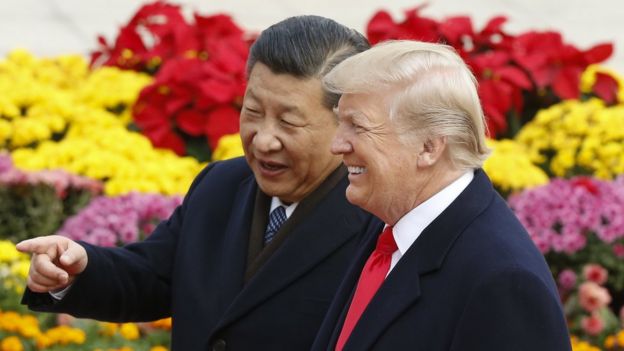 Chinese President Xi Jinping and US President Donald Trump