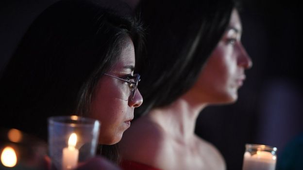 Dos mujeres inmigrantes en Estados Unidos sosteniendo unas velas