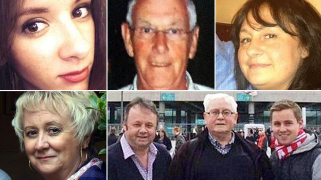 Victims of the Tunisia beach attack