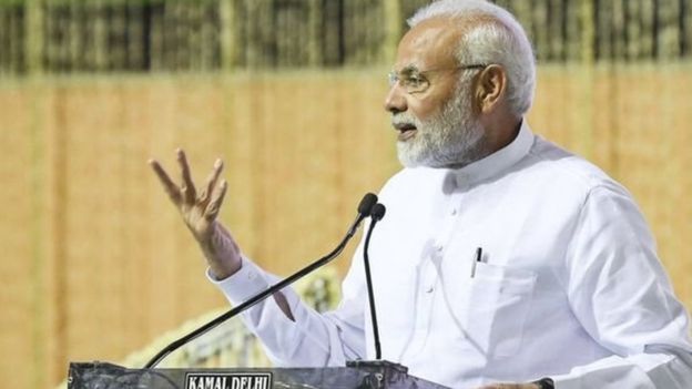 'அஜய் பாரத்; அடல் பாஜக: மோதி திட்டம்'