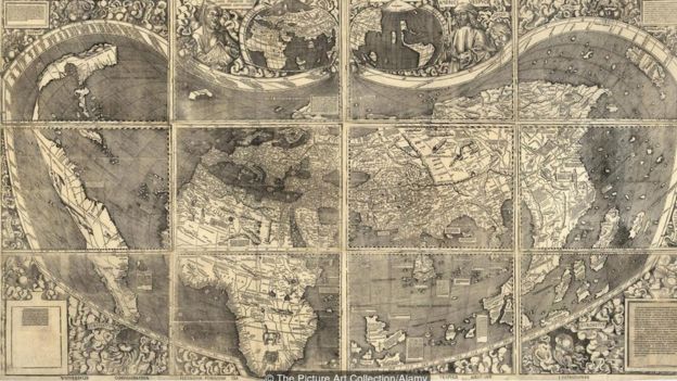 O mapa de Waldseemüller representou o Novo Mundo pela primeira vez