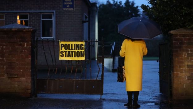 Polling station in South Belfast