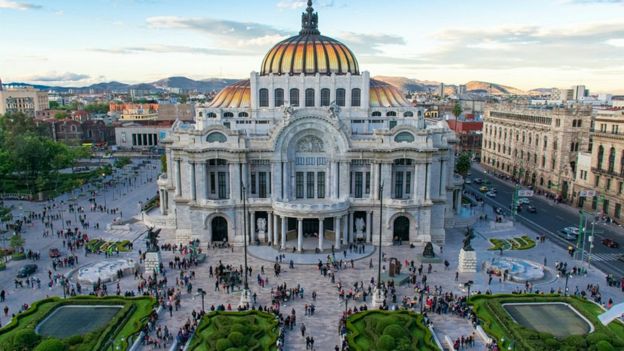 Palacio de Bellas Artes en México.