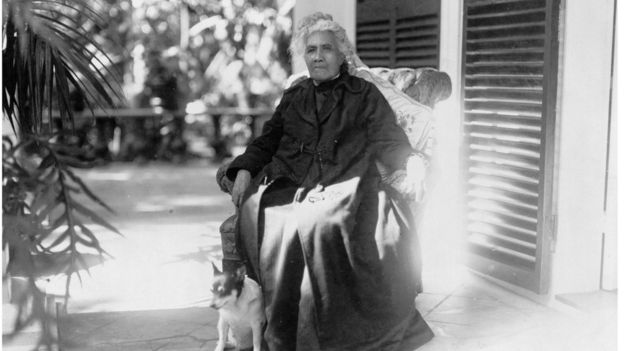 Ảnh chụp Nữ hoàng Liliuokalani của Hawaii (1838-1917), nữ vương cuối cùng của Vương quốc Hawaii. Hình chụp năm 1917.