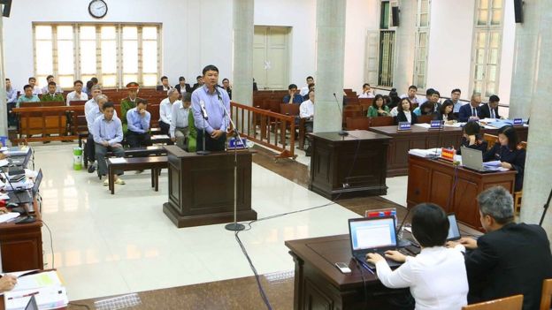 Phiên tòa xử ông Đinh La Thăng, nguyên Ủy viên Bộ Chính trị