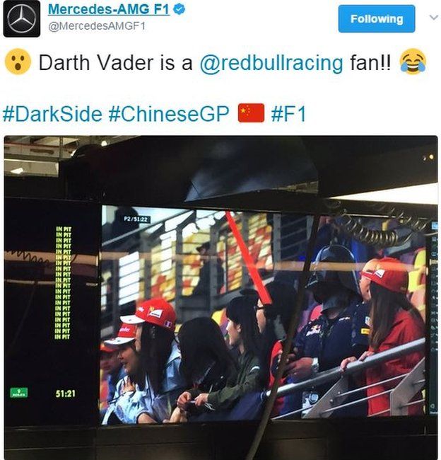 Darth Vader at F1