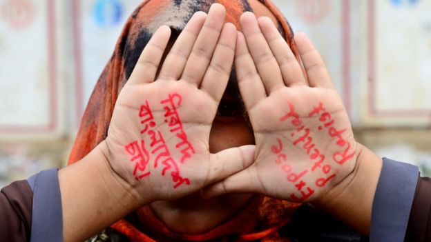 ধর্ষণ-বিরোধী প্রতিবাদ।