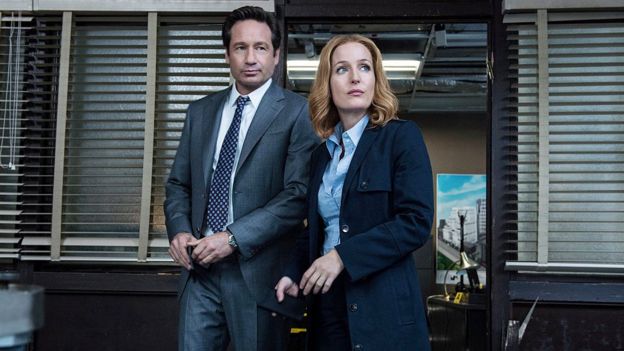 Mulder and Scully from the X-Files