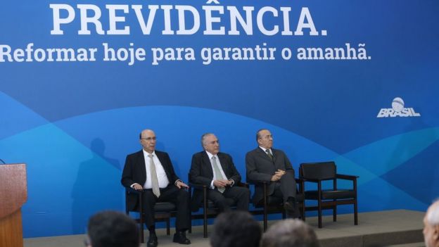 Presidente Michel Temer em evento sobre a Previdência