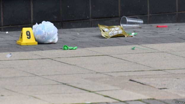 A cordoned-off section of Hurst Street